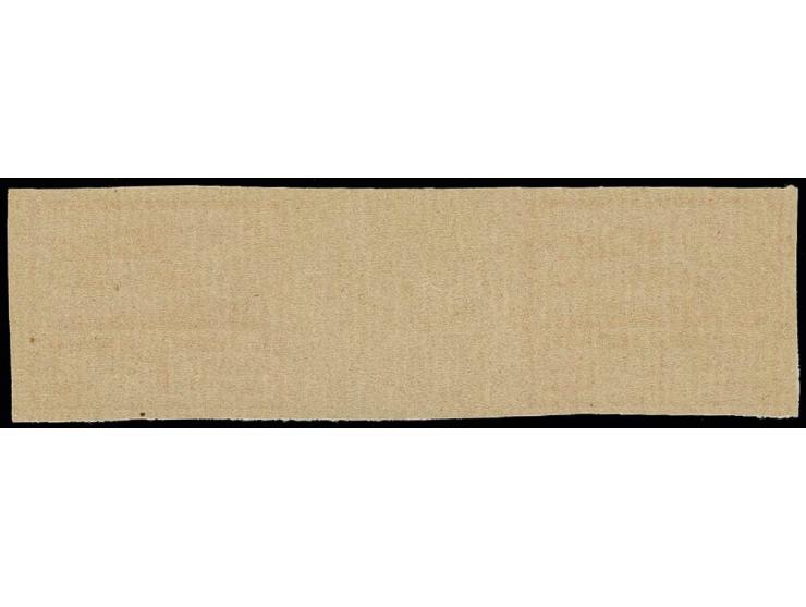 1943, 1 P. rot im waagerechten Zwischenstegpaar, ungezähnt, postfrisch, unsigniert, Kabinett, sehr selten, Kopie Attest M. Wi