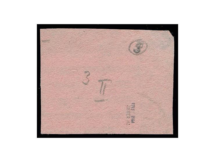 1941, gezähnt: 3 Krb., Type II, sauber gestempelt auf Briefstück, Pracht, sign. Keiler