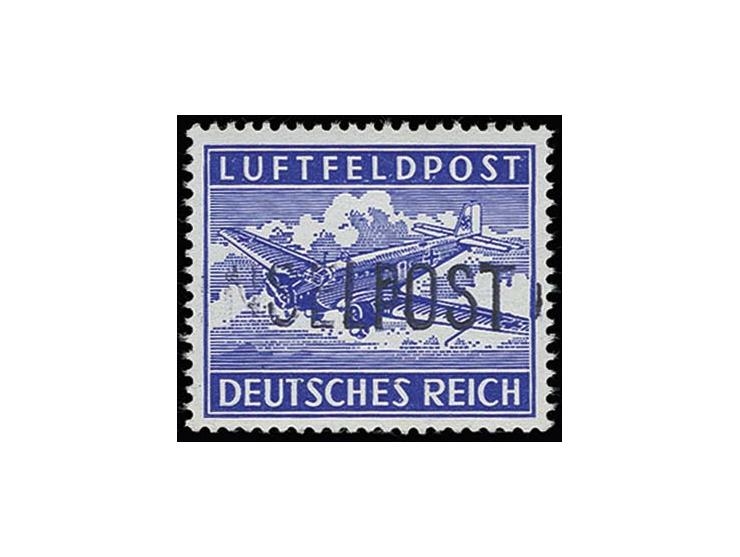 1945, Insel Leros gezähnt, Aufdruck in schwarzblauviolett (Type II), postfrisch, links eine kleine Druckspur, sonst einwandfr