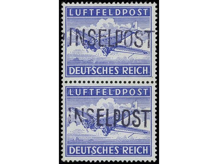 Leros gezähnt im senkrechten Paar, ungebraucht, ohne Falz, aber mit kleinen Haftstellen, sign. Hoffmann-Giesecke