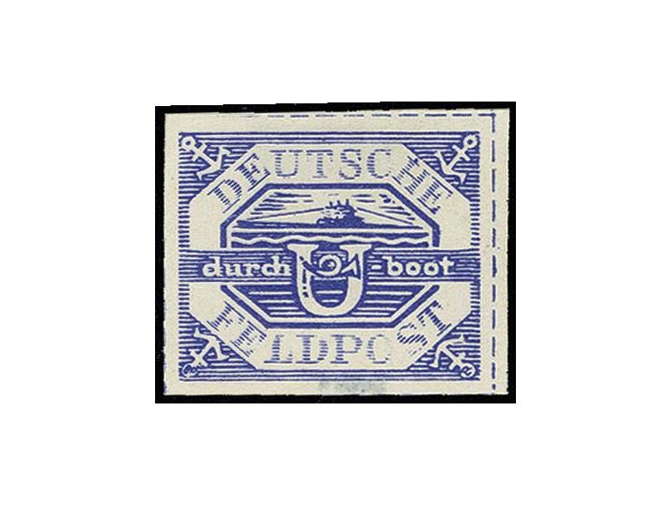 U-Boot Hela blau, ohne Gummi wie verausgabt, Kabinett, Fotoattest Gabisch BPP