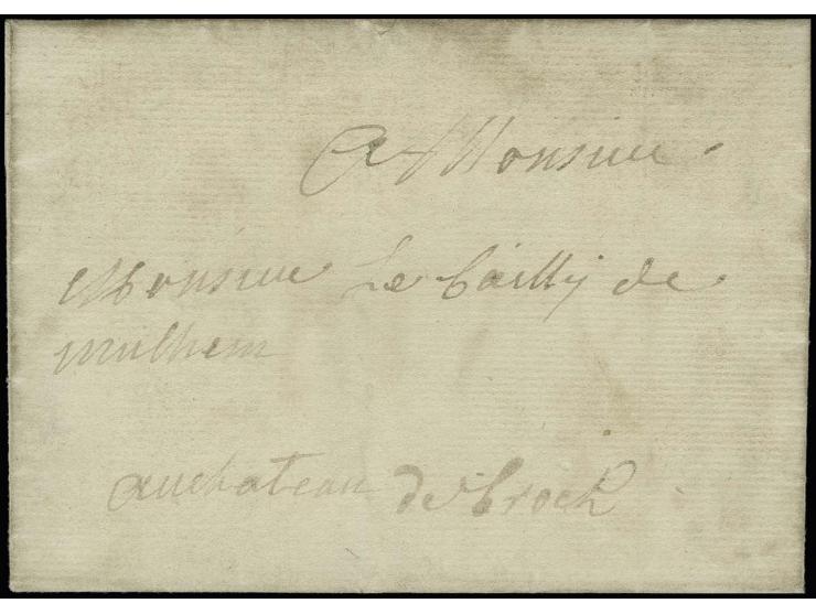 1759, Botenbrief eines französischen Offiziers von Verden