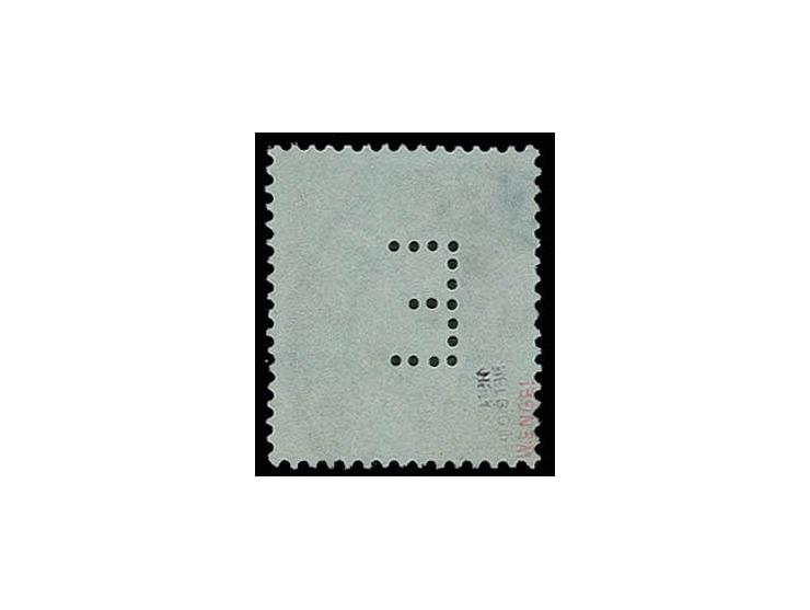 DIENSTMARKEN: 1912, 20 Pfg. dunkelultramarin mit Lochung "E", Type I, sauber gestempelt Kabinett, eine seltene Marke, sign. H