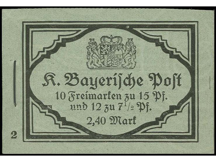1917, Ludwig mit ONr. 2 und seltenem Druckfehler, Deckel ungefaltet, postfrisch, in tadelloser Erhaltung, sehr selten