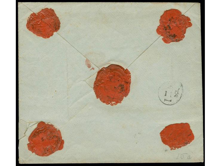 1845 (ca.), "MIL: BRIEF:ST. LUXEM=BURG.", EKr. sehr sauber auf gesiegeltem Wertbrief mit handschriftlichem Vermerk "Militärbr