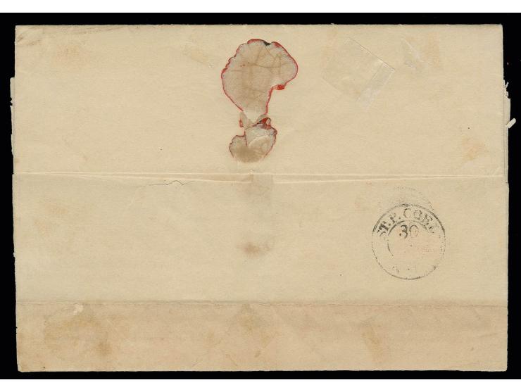 1839, kpl. Faltbrief mit L2 "MAINZ 29 DEC 1839" nach Köln mit handschriftlichem Vermerk "Officierfamilienbrief der Besatzung 