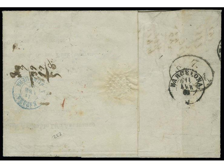 SPANIEN: 1864/67, 1 Schilling braun und 7 Schilling orange, beide farbfrisch und gut gezähnt mit sauber aufgesetztem Strichst