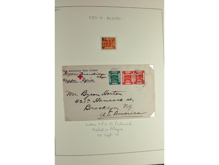 USED IN SYRIA: Quite extensive collection with numerous single stamps, multiples and pieces as well as about 40 covers incl. 