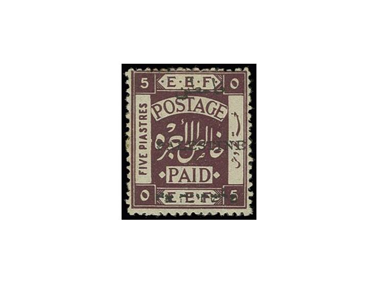 5 pia., withdrawn type 13, unused with part original gum, fine, certificate Kaufmann (Bale 23C)