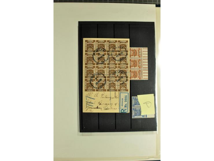 The remaining collections of unused and used stamps and 5 entires (3 registered), showing a wide range of varieties incl. a c