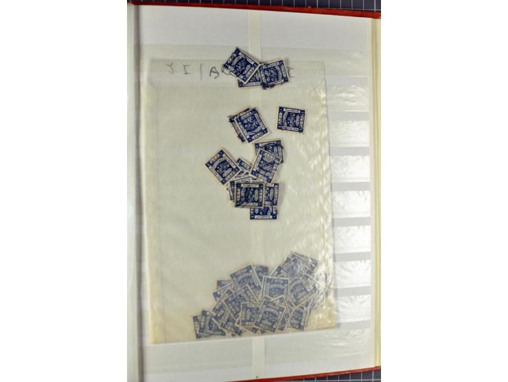 Unused and used accumulation in stock book, specified by types