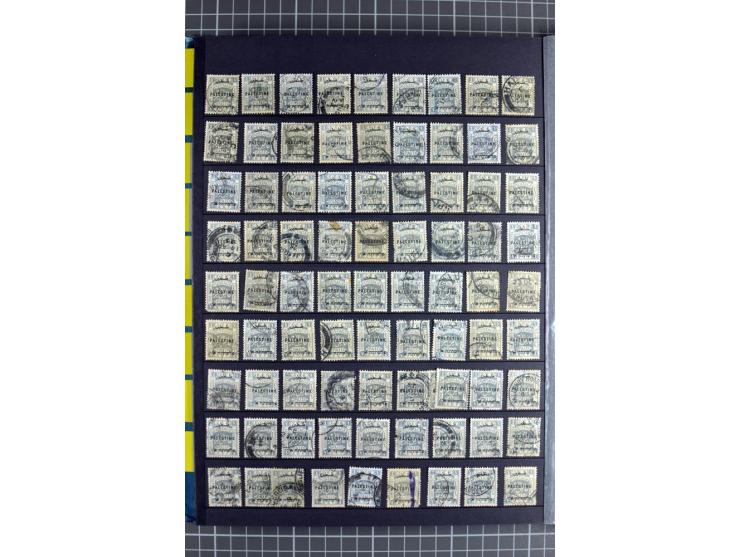 Accumulation of many hundreds of unused and (mostly) used stamps, the largest part sorted according to plate A and B, 2 stock