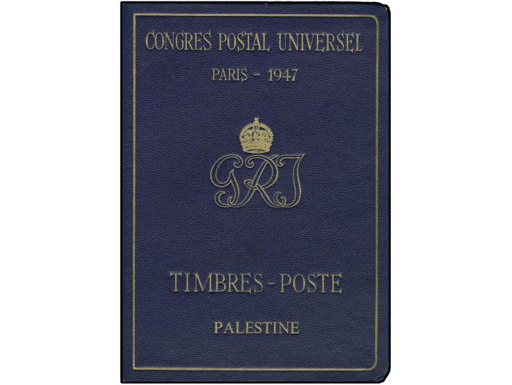 ISSUED STAMPS: 2-500 m., 16 values mounted in presentation folder of 1947 UPU-congress in Paris, fine and scarce