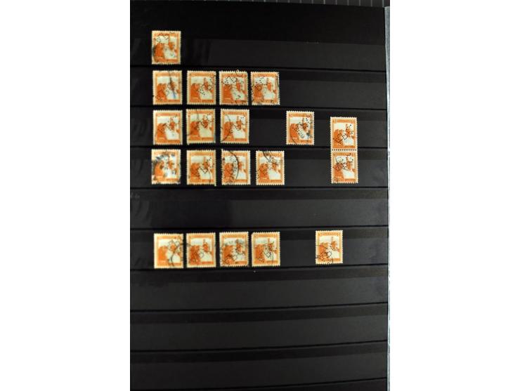 Perfins: "APC" on well over 500 stamps and one cover