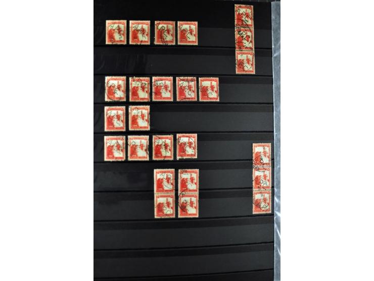 Perfins: "APC" on well over 500 stamps and one cover