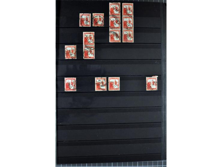 Perfins: "APC" on well over 500 stamps and one cover