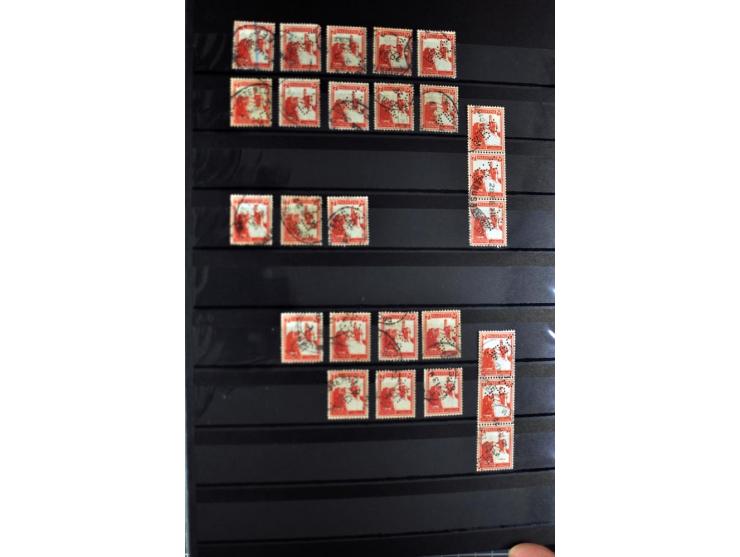 Perfins: "APC" on well over 500 stamps and one cover
