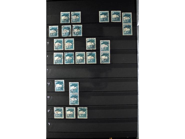 Perfins: "APC" on well over 500 stamps and one cover