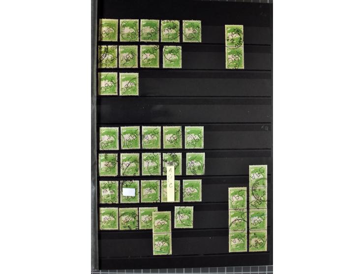 Perfins: "APC" on well over 500 stamps and one cover