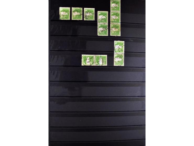 Perfins: "APC" on well over 500 stamps and one cover
