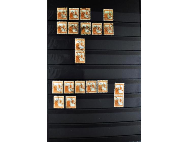 Perfins: "APC" on well over 500 stamps and one cover