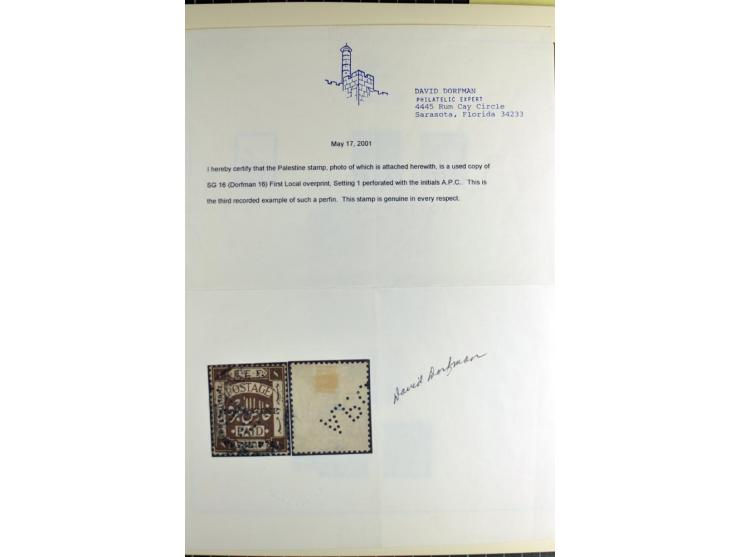 "A.P.C." on about 160 used stamps incl. several pairs and blocks, also 7 entires