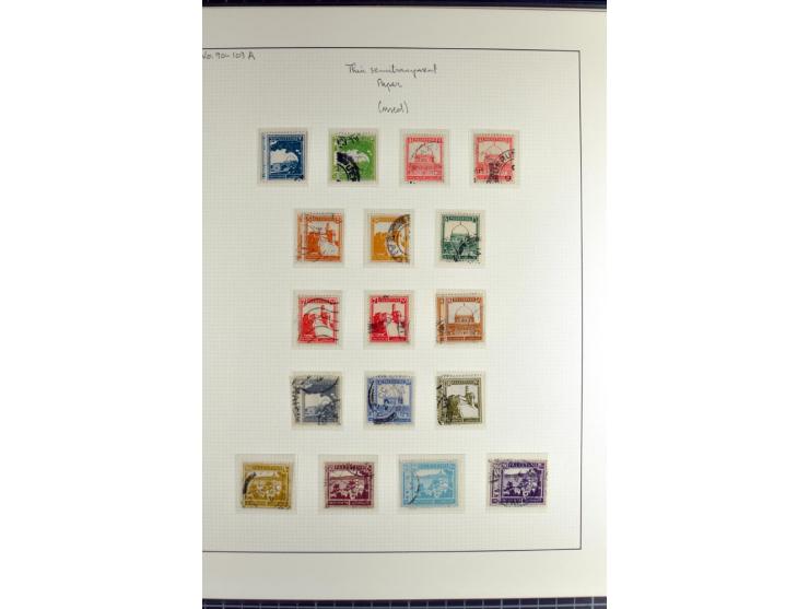 Specialized 1 volume collection with unused and used stamps and 15 entires; incl. are many interesting items like 5 m. with f