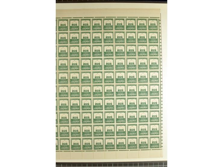 Specialized 1 volume collection with unused and used stamps and 15 entires; incl. are many interesting items like 5 m. with f