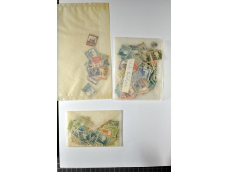 Unused and used stock and stock book, incl. 5 values 90 m., also some postage due