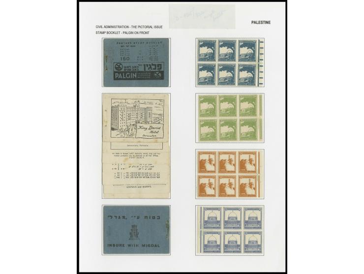 Booklet with blue cover, front advert "PALGIN", complete except the staple and the single part fixed with hinges on album pag