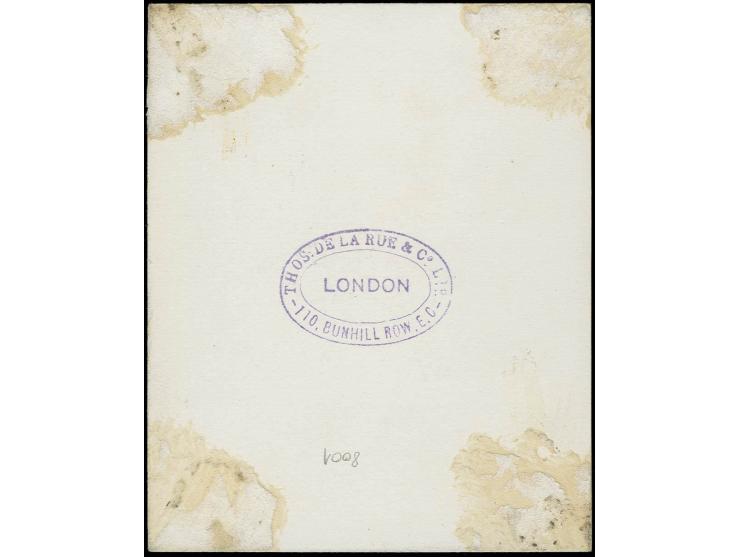 1 m., positive die proof in black mounted on thick card, dated "3.7.24", additionally inscribed "DUPLICATE" and "approved 18/