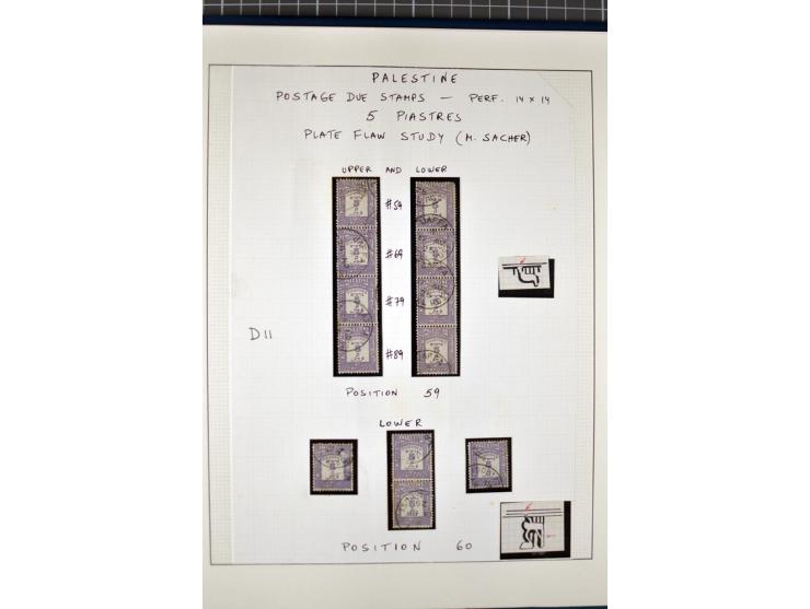 Unused and used small selection incl. a plate flaw study of the 5 pia. (ex Sacher)
