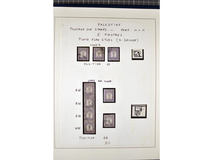 Unused and used small selection incl. a plate flaw study of the 5 pia. (ex Sacher)