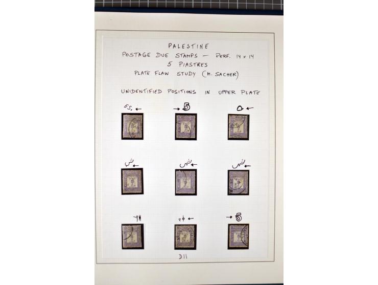 Unused and used small selection incl. a plate flaw study of the 5 pia. (ex Sacher)