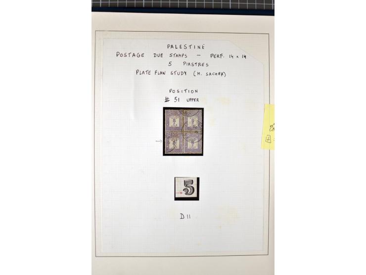 Unused and used small selection incl. a plate flaw study of the 5 pia. (ex Sacher)