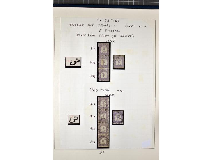 Unused and used small selection incl. a plate flaw study of the 5 pia. (ex Sacher)