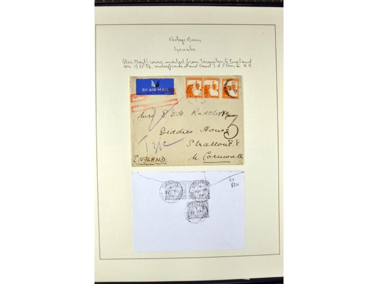 The remaining unused and used collection incl. the set of 9 in vertical gutter pairs and several plate no. single stamps and 