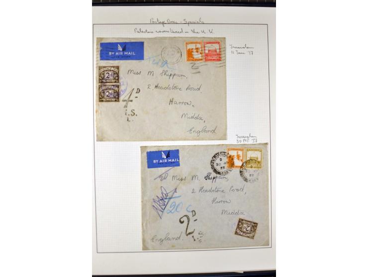 The remaining unused and used collection incl. the set of 9 in vertical gutter pairs and several plate no. single stamps and 