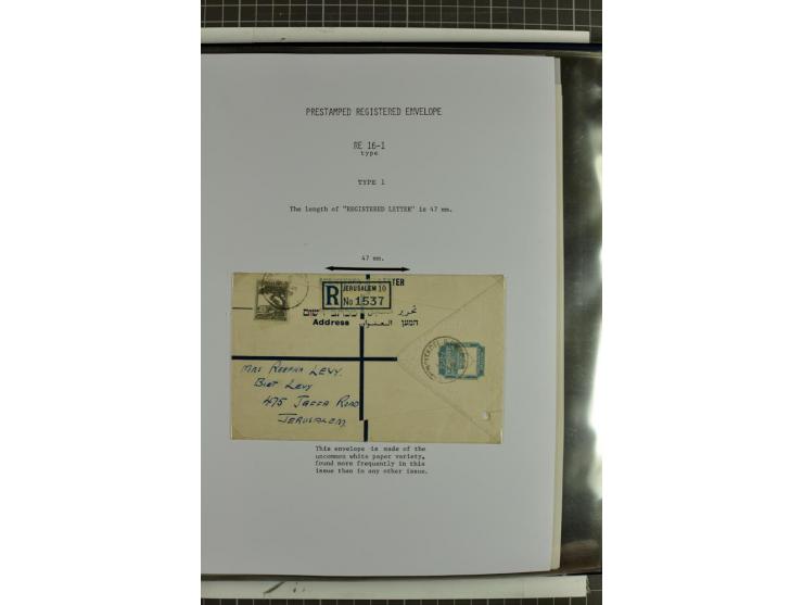 Registered envelopes, nationally and internationally awarded exhibition collection in 5 volumes, containing about more than 1