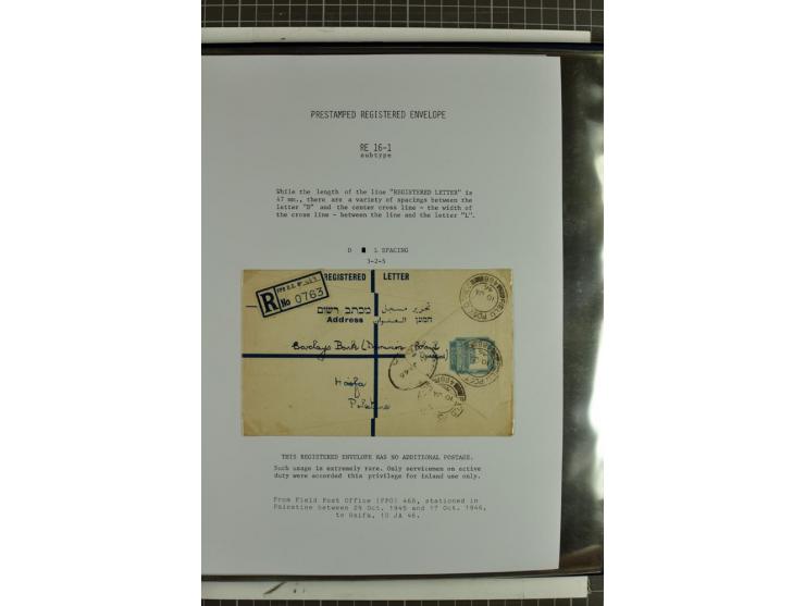 Registered envelopes, nationally and internationally awarded exhibition collection in 5 volumes, containing about more than 1