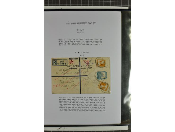Registered envelopes, nationally and internationally awarded exhibition collection in 5 volumes, containing about more than 1