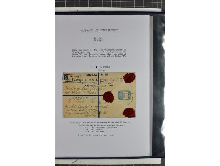 Registered envelopes, nationally and internationally awarded exhibition collection in 5 volumes, containing about more than 1