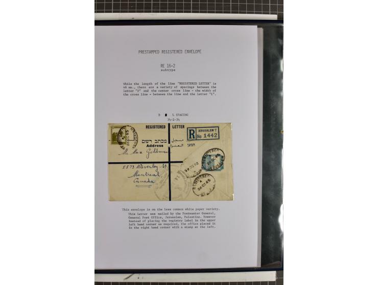 Registered envelopes, nationally and internationally awarded exhibition collection in 5 volumes, containing about more than 1