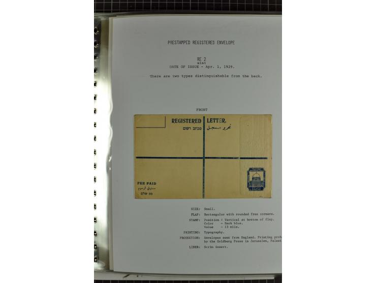 Registered envelopes, nationally and internationally awarded exhibition collection in 5 volumes, containing about more than 1