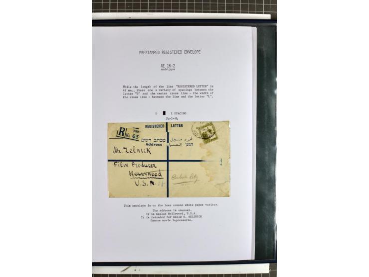 Registered envelopes, nationally and internationally awarded exhibition collection in 5 volumes, containing about more than 1