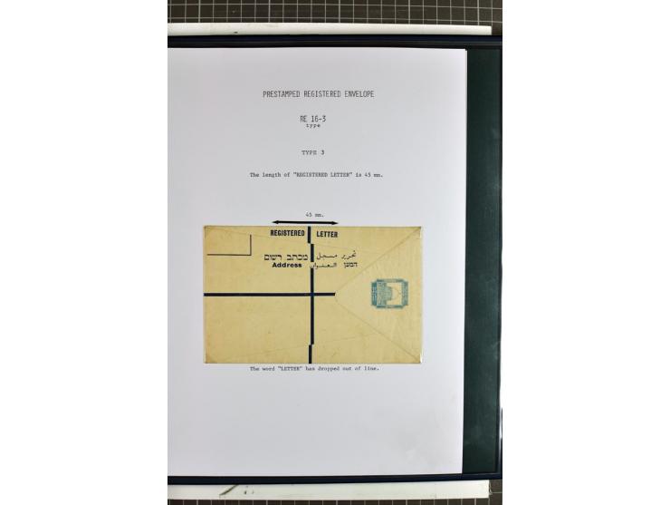 Registered envelopes, nationally and internationally awarded exhibition collection in 5 volumes, containing about more than 1