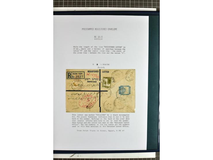 Registered envelopes, nationally and internationally awarded exhibition collection in 5 volumes, containing about more than 1