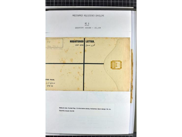 Registered envelopes, nationally and internationally awarded exhibition collection in 5 volumes, containing about more than 1