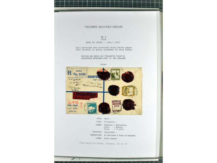 Registered envelopes, nationally and internationally awarded exhibition collection in 5 volumes, containing about more than 1
