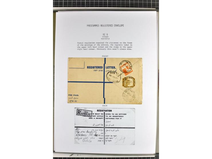 Registered envelopes, nationally and internationally awarded exhibition collection in 5 volumes, containing about more than 1